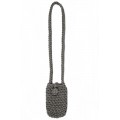 Hand crocheted crossbody bag - 3mm - "Handy bag" - Lava