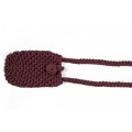 Hand crocheted crossbody bag - 3mm - "Handy bag" - Blackberry