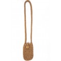 Hand crocheted crossbody bag - 3mm - "Handy bag" - Earth