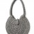 Hand crocheted shoulder bag - 3mm - "Roundup bag" - Lava