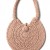 Hand crocheted shoulder bag - 3mm - "Roundup bag" - Salmon