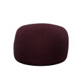Pouffe round crocheted D50*36 / D70*42 - 3mm "Milaraki" - Blackberry