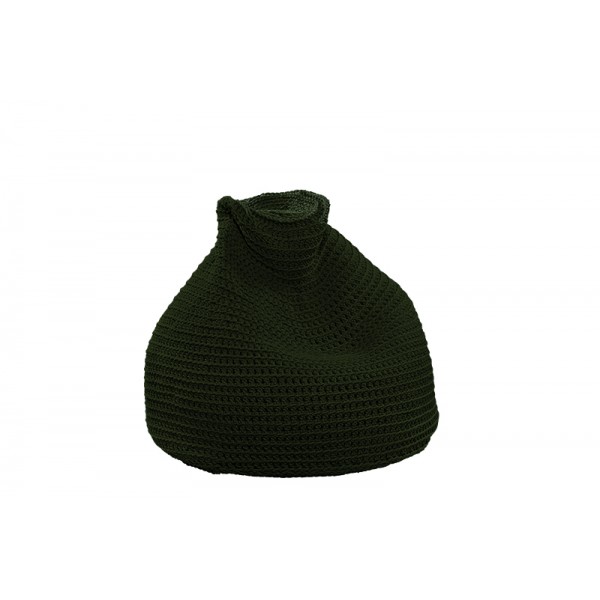 Beanbag crocheted - Small - Medium - Large - 6mm "Pear" - Olive