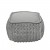 Pouffe Square knitted 50*50*40- 6mm "Square Duo" - Lava