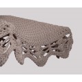 Parasol round classic crocheted - D210 / D260 - 6mm "Braid" - Sand