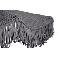 Parasol round classic crocheted  with fabric  - D210 / D260 - 6mm "Fringe" - Lava
