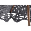 Parasol round classic crocheted - D210 / D260 - 6mm "Braid" - Lava