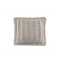 Cushion knitted both sides - 45*45 - 6mm "Chain" - Sand
