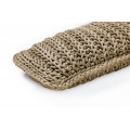 Cushion knitted both sides - 65*28 - 6mm "Chain" - Earth