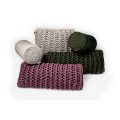 Cushion knitted one side - 65*28 - 6mm "Chain" - Raspberry