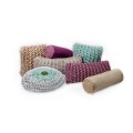 Cylinder with crochet applications D18*50 - 3mm "Rose Design" - Sand