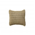 Cushion crocheted both sides - 40*40 / 45*45 - 3mm "Web" - Earth
