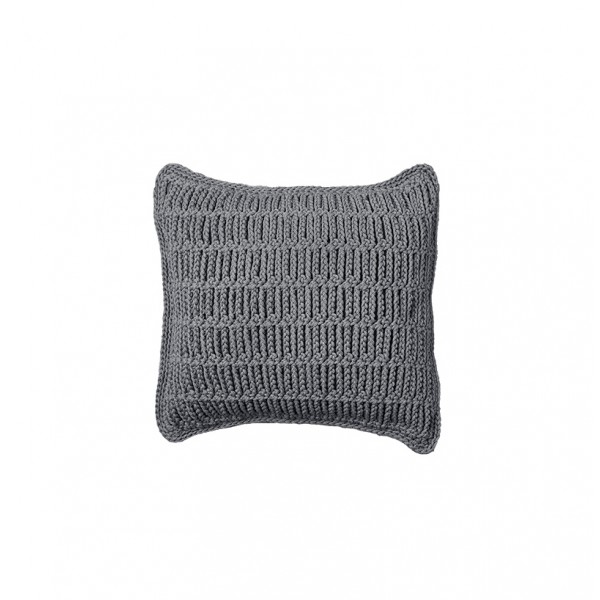 Cushion crocheted both sides - 40*40 / 45*45 - 3mm "Web" - Lava