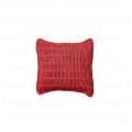Cushion crocheted both sides - 40*40 / 45*45 - 3mm "Web" - Watermelon