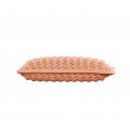Cushion knitted both sides - 65*28 - 6mm "XX" - Salmon