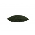 Cushion knitted both sides 45*45 - 6mm "XX" - Olive
