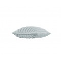 Cushion knitted both sides 45*45 - 6mm "XX" - Water