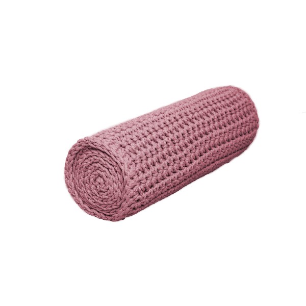 Cylinder crocheted D20*60 / D30*90 - 6mm "Varelaki"- Raspberry