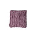 Cushion knitted one side - 45*45 / 60*60 - 6mm "Chain" - Raspberry