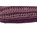Cushion knitted one side - 45*45 / 60*60 - 6mm "Chain" - Raspberry