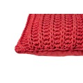 Cushion knitted one side - 65*28 - 6mm "Chain" - Watermelon