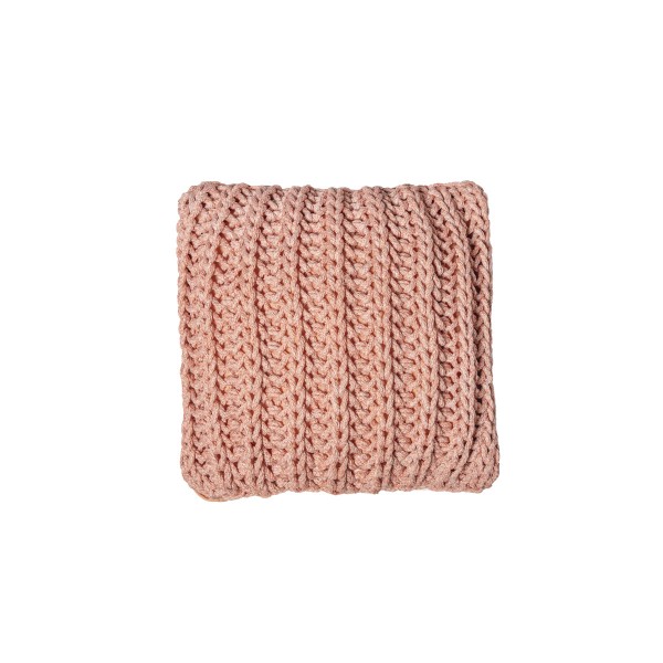 Cushion knitted one side - 45*45 / 60*60 - 6mm "Chain" - Salmon