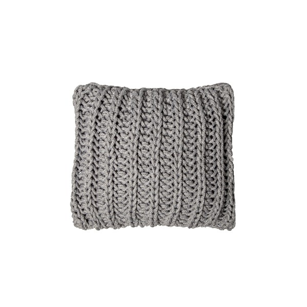 Cushion knitted one side - 45*45 / 60*60 - 6mm "Chain" - Lava