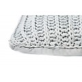 Cushion knitted one side - 65*28 - 6mm "Chain" - Water