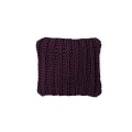 Cushion knitted one side - 45*45 / 60*60 - 6mm "Chain" - Blackberry