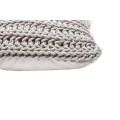 Cushion knitted one side - 45*45 / 60*60 - 6mm "Chain" - Sand
