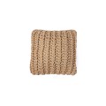 Cushion knitted one side - 45*45 / 60*60 - 6mm "XX" - Earth