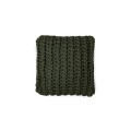 Cushion knitted one side - 45*45 / 60*60 - 6mm "XX" - Olive