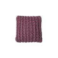 Cushion knitted one side - 45*45 / 60*60 - 6mm "XX" - Raspberry