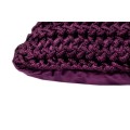 Cushion knitted one side - 45*45 / 60*60 - 6mm "XX" - Blackberry