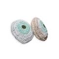 Cushion crocheted one side - 60*40 - 6mm "Talisman" - Sand