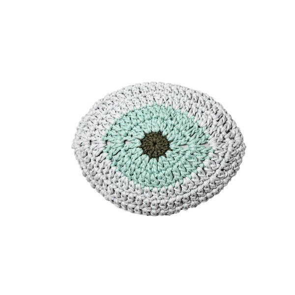 Cushion crocheted both sides - 60*40 - 6mm "Talisman" - Water